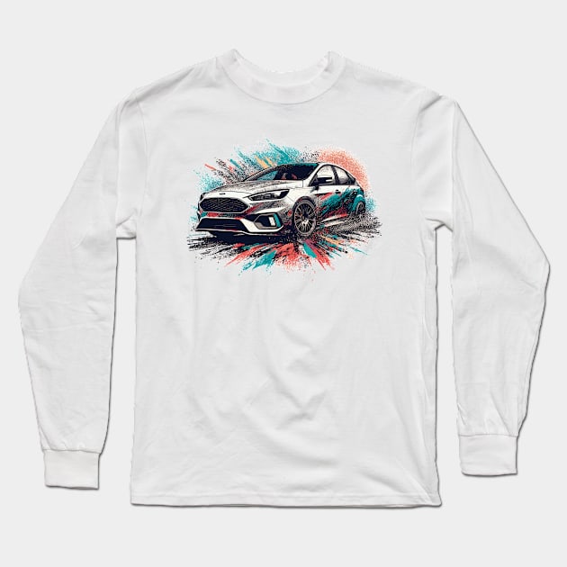 Ford Focus Long Sleeve T-Shirt by Vehicles-Art